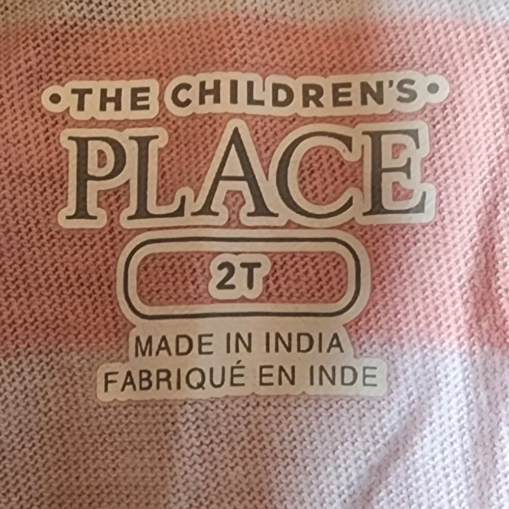 The Children's Place Toddler Boys Striped Jersey Polo - Rose Pottery Size 2T NWT